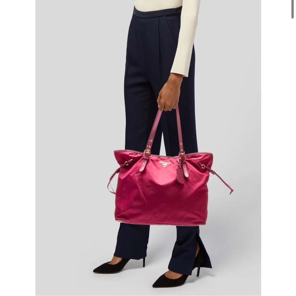 Prada Pink Nylon Tote
